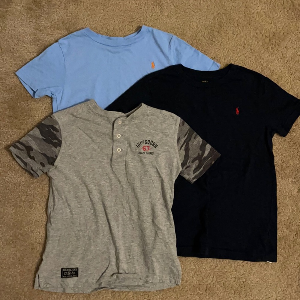 Polo boys size 7 tshirts